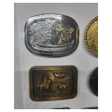 10 Belt Buckles -- One Missing Parts