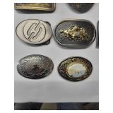 10 Belt Buckles -- One Missing Parts