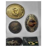 10 Belt Buckles -- One Missing Parts