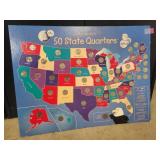 Map of US with quarters-COMPLETE SET