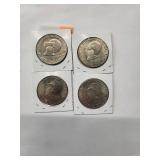 1776-1976 Eisenhower Dollars Almost Uncirculated (4 Coins)