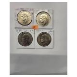 1776-1976 Eisenhower Dollars  Almost Uncirculated (4 Coins )