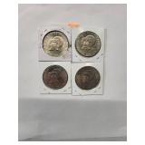 1776-1976 Eisenhower Dollars  Almost Uncirculated (4 Coins )