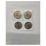 1974 Eisenhower Dollars   AU-BU (4 Coins)