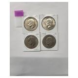 Eisenhower Dollars 1978 (1 Coin)  1977 (1 Coin)   1974 (1 Coins)  1972  (1 Coin)