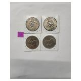Eisenhower Dollars 1978 (1 Coin)  1977 (1 Coin)   1974 (1 Coins)  1972  (1 Coin)