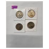 1776-1976 Kennedy Half Dollars   Almost Uncirculated (4 Coins)