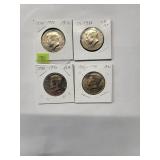 1776-1976 Kennedy Half Dollars  Almost Uncirculated (4 Coins)