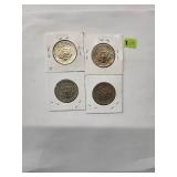 1971 Kennedy Half Dollars   Almost Uncirculated - Very Fine (4 Coins)