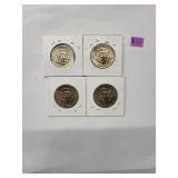 1971 Kennedy Half Dollars  Almost Uncirculated - Very Fine (4 Coins)