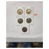 1972 Kennedy Half Dollars  Almost Uncirculated