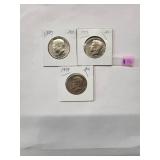 1973 Kennedy Half Dollars  Almost Uncirculated (3 Coins)