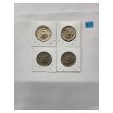 1974 Kennedy Half Dollars  Almost Uncirculated (4 Coins)