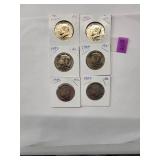 Kennedy Half Dollars 1981 (2 Coins) 1983 (3 Coins)  1985 (1 Coin)  Almost Uncirculated  (6 Coins)