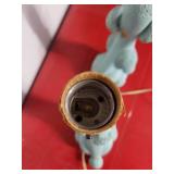 Vintage 1956 Flair Poodle Lamps "Blue/Turquoise Color"    Very Rare