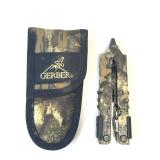 Gerber Camo Multi-Tool and Case in Used Condition