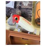 Vintage PLANO 757 Tackle Box with Tackle (including Fred Arbogast Jitterbug)