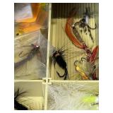 Vintage PLANO 757 Tackle Box with Tackle (including Fred Arbogast Jitterbug)