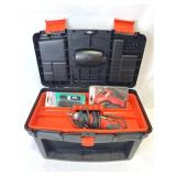 Black & Decker Toolbox with RTX High Performance Rotary Tool, New Glue Gun, and Velcro