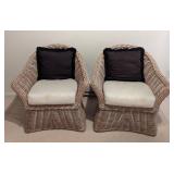 Pair of Wicker Armchairs