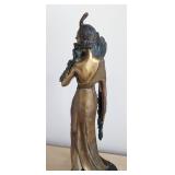 Fan Dancer Bronze Sculpture by Louis Icart