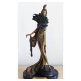 Fan Dancer Bronze Sculpture by Louis Icart