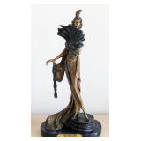 Fan Dancer Bronze Sculpture by Louis Icart