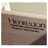 Vintage Henredon Brass Handled Low Dresser