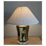 Brass and Lucite Table Lamp