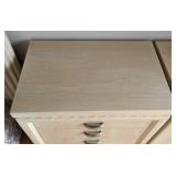 Pair of Henredon Blonde Wood Nightstands