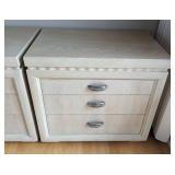 Pair of Henredon Blonde Wood Nightstands