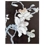 Chinese Mother of Pear Inlaid Black Lacquer Accent Table