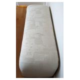Vintage Curved Upholstered Bench Set