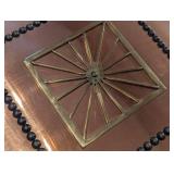 Unique Wood and Glass Accent Table