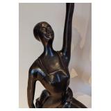Beautiful Bronze and Marble Ballerina Sculpture