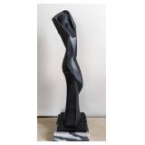 Abstract Figural Sculpture on Marble Base