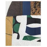 Framed Abstract Lithograph by Max Papart