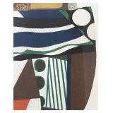 Framed Abstract Lithograph by Max Papart