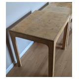 Pair of Henredon Burl Wood Side Tables