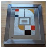 Pat Stephens Geometric Print Wall Mirror