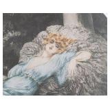 Framed Sleeping Beauty Print by Louis Icart