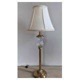 Elegant Gold and Crystal Table Lamp