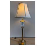 Elegant Gold and Crystal Table Lamp