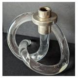 Pair of Vintage Twisted Lucite Candleholders