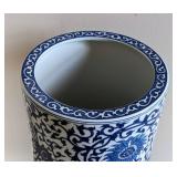 Blue and White Chinese Ceramic Umbrella Holder