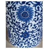 Blue and White Chinese Ceramic Umbrella Holder