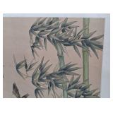 Vintage Painted Asian Hanging Scroll