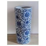 Blue and White Chinese Ceramic Umbrella Holder