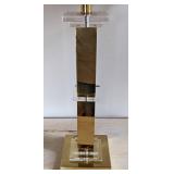 Brass and Lucite Table Lamp
