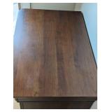 Two Drawer Wood Nightstand